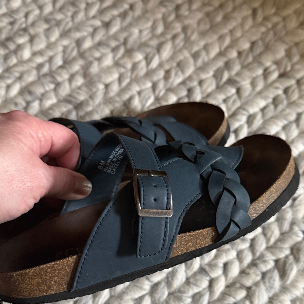 White Mountain Braided Sandals